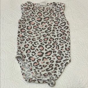 Spearmint Love Leopard Pink Sleeveless Bodysuit